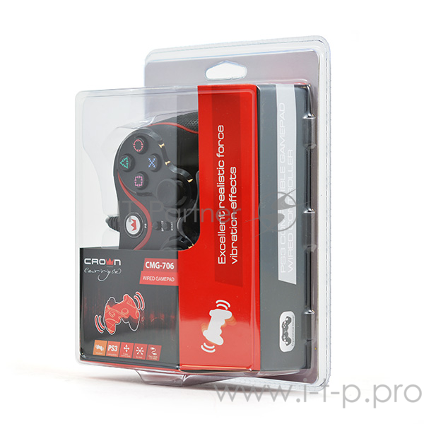 Геймпад CROWN CMG-706 {Геймпад проводной USB, для PS3}