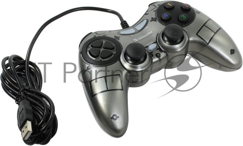 Геймпад DEFENDER Проводной геймпад Zoom USB Xinput, 10 кнопок, 2 стика 64244