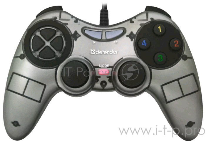 Геймпад DEFENDER Проводной геймпад Zoom USB Xinput, 10 кнопок, 2 стика 64244