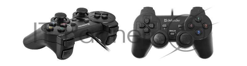Геймпад DEFENDER Omega USB, Проводной геймпад, 12 кнопок, 2 стика 64247