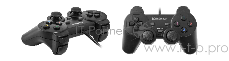 Геймпад DEFENDER Omega USB, Проводной геймпад, 12 кнопок, 2 стика 64247
