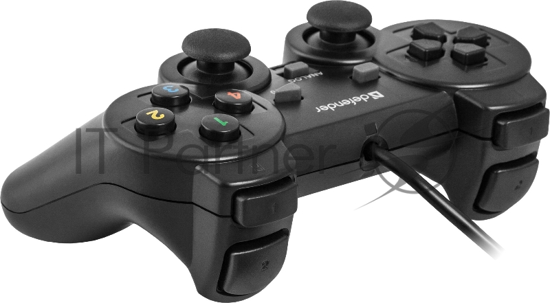 Геймпад DEFENDER Omega USB, Проводной геймпад, 12 кнопок, 2 стика 64247