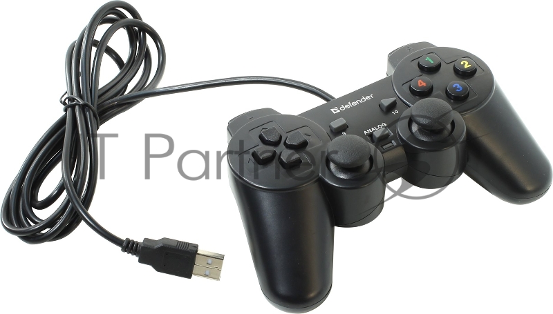 Геймпад DEFENDER Omega USB, Проводной геймпад, 12 кнопок, 2 стика 64247