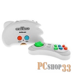 Игровые приставки SEGA Genesis Nano Trainer + 40 игр (геймпад, AV кабель) белый ConSkDn33