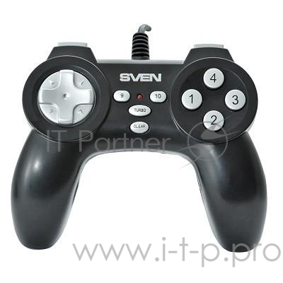Геймпад SVEN Scout, чёрный SV-063004 {Геймпад, USB, 12 кнопок}