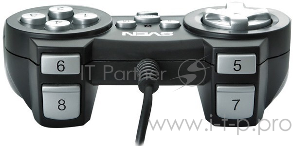 Геймпад SVEN Scout, чёрный SV-063004 {Геймпад, USB, 12 кнопок}