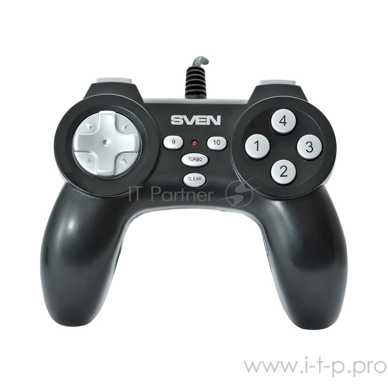 Геймпад SVEN Scout, чёрный SV-063004 {Геймпад, USB, 12 кнопок}