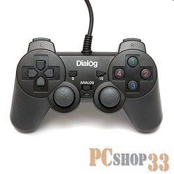 Геймпад Dialog Action GP-A11, черный {Геймпад, вибрация, 12 кнопок, USB}