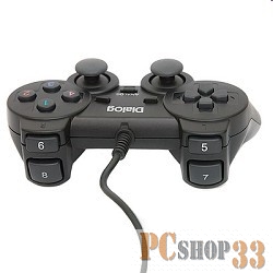 Геймпад Dialog Action GP-A11, черный {Геймпад, вибрация, 12 кнопок, USB}