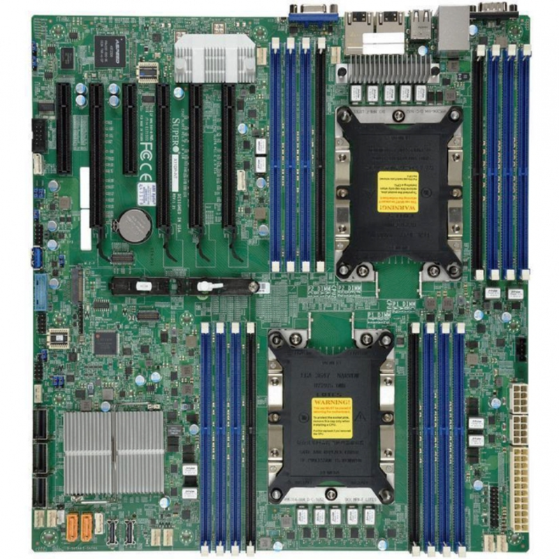 Материнская плата Supermicro MBD-X11DPI-N-O {4xPCI-E DSub 2xGbLAN SATA RAID E-ATX 16DDR4}