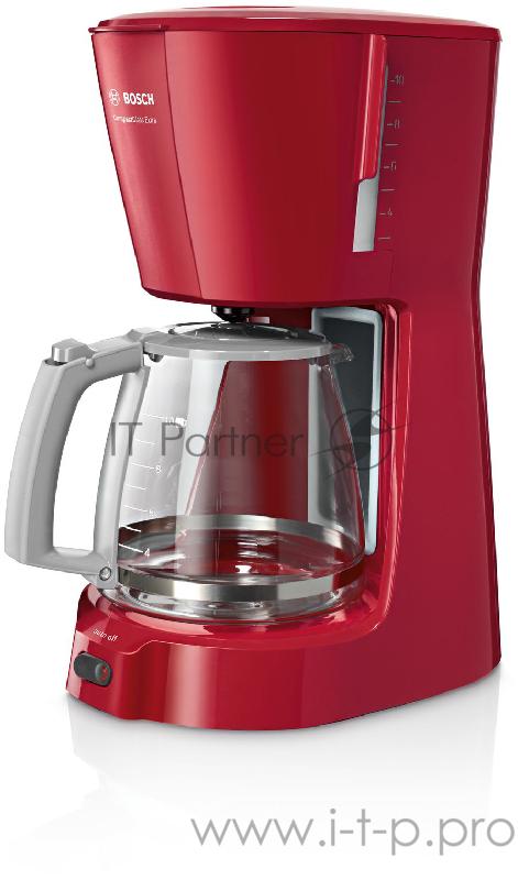 Кофеварка капельная Bosch TKA3A034 1100Вт красный