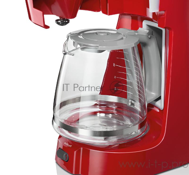 Кофеварка капельная Bosch TKA3A034 1100Вт красный