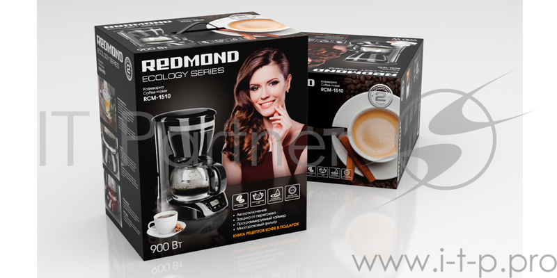 Кофеварка Redmond RCM-1510 (Черный)