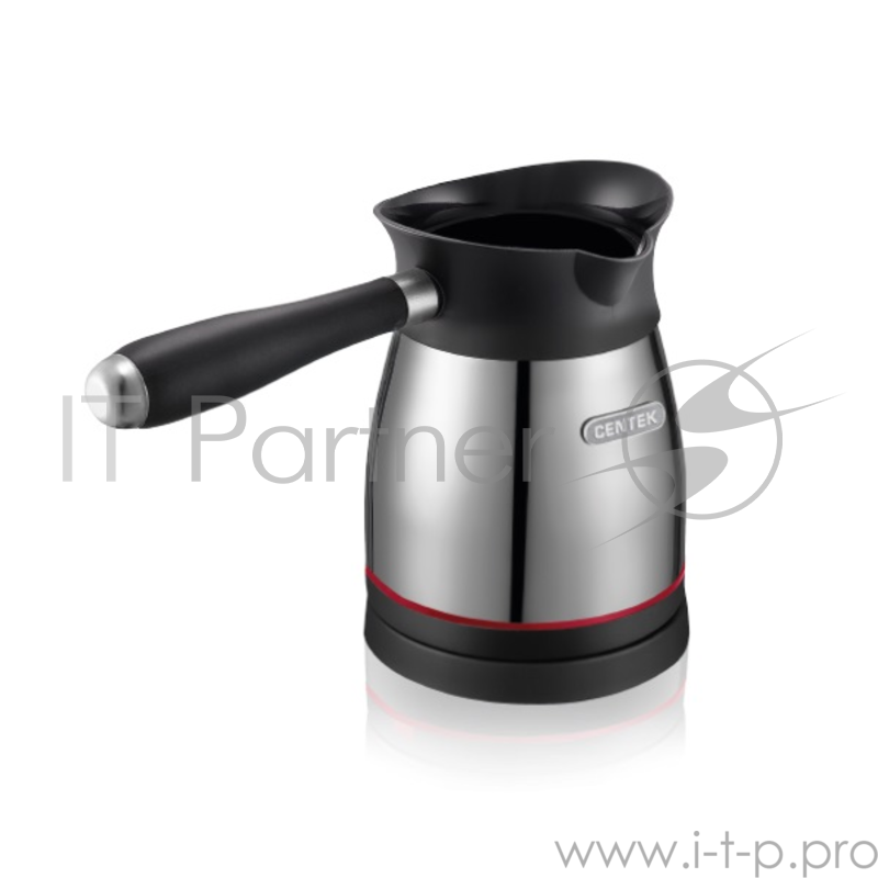 Электрическая турка Centek CT-1098 SS(металл) 0.5л, 1000Вт, нерж.сталь, съемная мягкая ручка