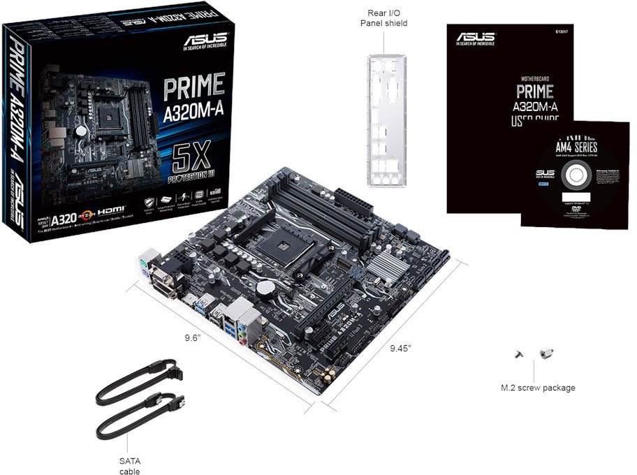 Материнская плата ASUS PRIME A320M-A RTL