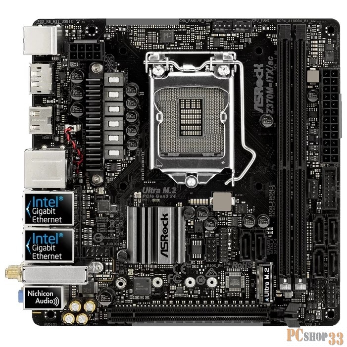 Материнская плата ASRock Z370M-ITX/AC RTL