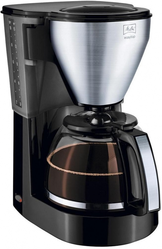 Кофеварка капельная Melitta EasyTop Steel 850Вт черный/нержавеющая сталь