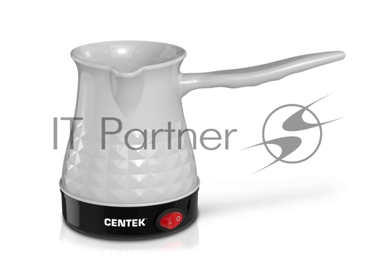 Турка электрическая Centek CT-1097 (белый) 200 мл, 1000Вт