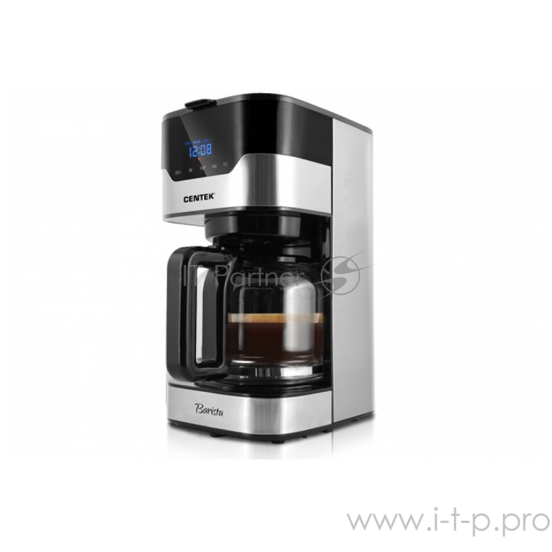 Кофеварка Centek CT-1145 капельная 900Вт, 1500мл, 3 ур. крепости, LED, капля стоп, подогрев
