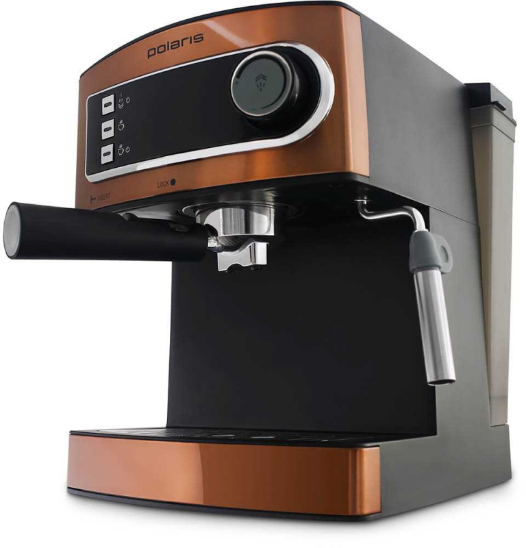 Кофеварка Polaris PCM-1515 E(850вт эспрессо, 15бар, нерж.)