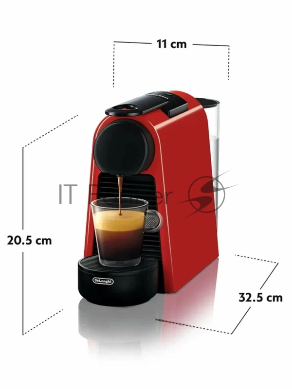 Кофемашина Delonghi Nespresso EN85.R 1310Вт красный/черный