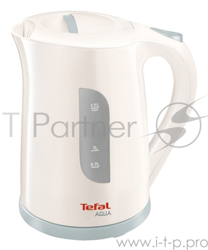 Чайник электрический Tefal KO270130 1.7л. 2400Вт белый/серый (корпус: пластик)