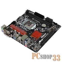 Материнская плата ASRock H110M-DVS R3.0 (RTL) LGA1151 H110 PCI-E Dsub+DVI GbLAN SATA MicroATX 2DDR4