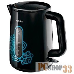 Чайник электрический Philips HD9310/93 1.6л. 2400Вт черный (корпус: пластик)