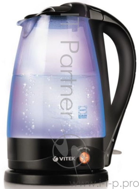 Чайник Vitek VT-1180 бесцветное стекло 2200W 1.7л