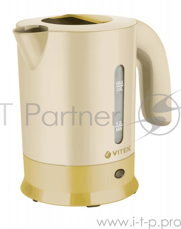 Чайник Vitek VT-7023 желтый 0.5л. 650Вт