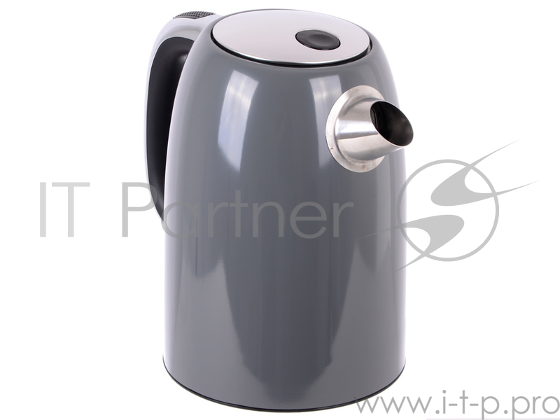 Чайник электрический UNIT UEK-264, сталь, цветная эмаль, цвет - Серый 1.7л., 2000Вт.