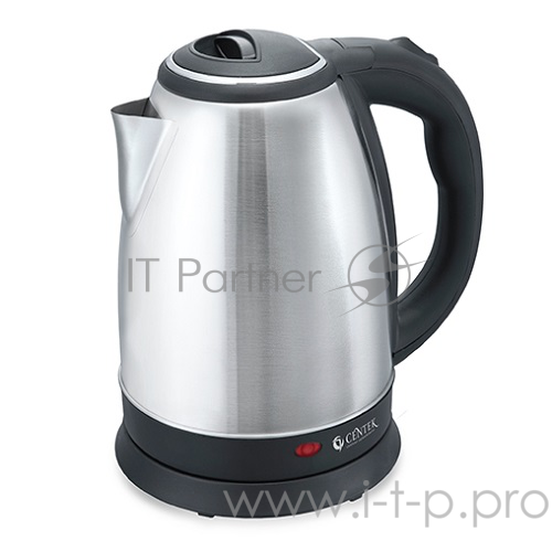 Чайник Centek CT-1068 (матовый) металл 2л, 2000W, хромированная вставка на крышке