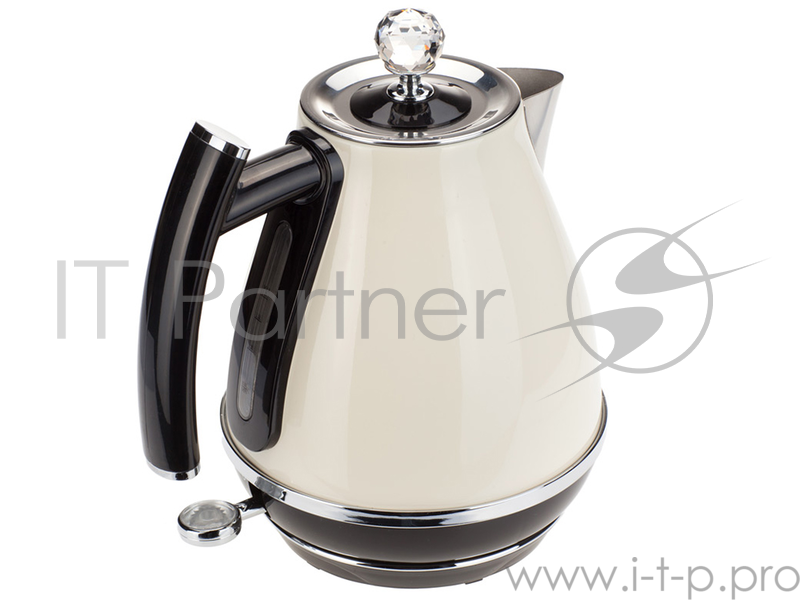 Чайник электрический UNIT UEK-263, сталь, цветная эмаль, цвет - Бежевый, 1.7л., 2000Вт.