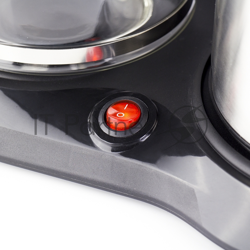 Чайный набор GALAXY GL 0403 нержавейка(Общая мощность 2220Вт. Объем 1,8л. Стекл. заварочный чайник 1,0л. Скрытый нагреват. элемент. Шкала уровня воды. Метал. корпус чайника. Съемный фильтр. Автоотключение при закипании. Функция поддержания температур