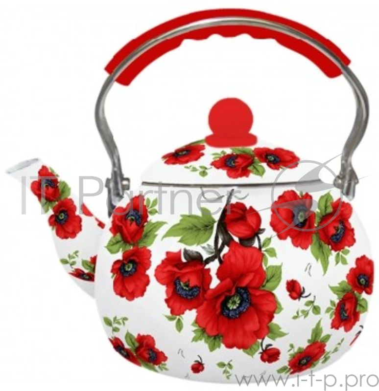 Чайник со свистком Zeidan Z-4114-02 об.2,5л.,эмалированная сталь