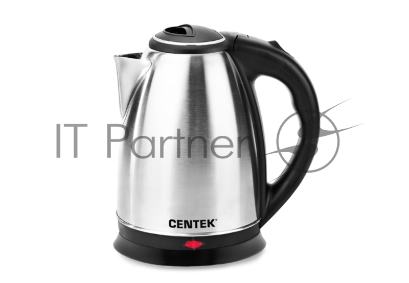 Чайник Centek CT-0035 (матовый) металл 1,5л, 2000W, хромированная вставка на крышке