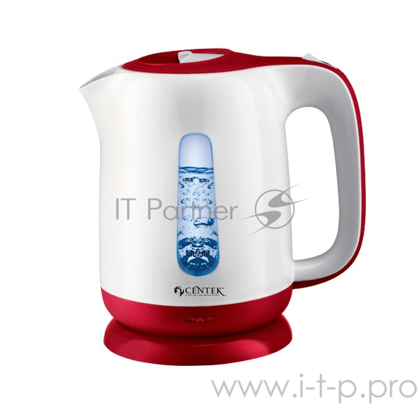 Чайник Centek CT-0044 Red 1,8 л, 2200Вт, съёмный моющийся фильтр, окно уровня воды