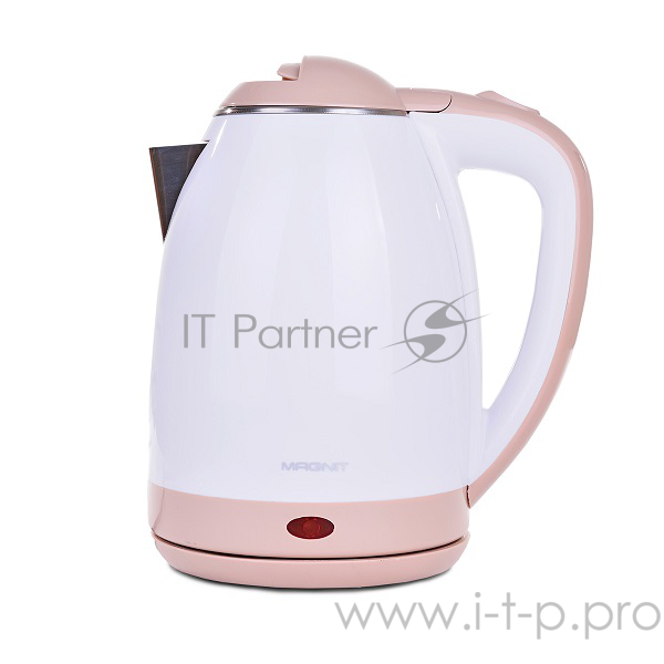 Чайник Magnit RMK-3204, металл + пластик - двойные стенки, 1800 Вт, 2 л, диск