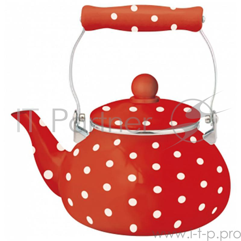 Чайник ZEIDAN Z-4131-02 2,5 л, эмалированная сталь, комбинированная ручка, внутреннее черное эмалированное покрытие обладает свойством «антинакипь», наружное покрытие - эмаль с рисунком. Подходит для индукции. Подарочная упаковка.