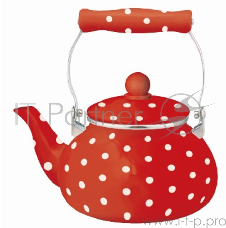 Чайник ZEIDAN Z-4131-02 2,5 л, эмалированная сталь, комбинированная ручка, внутреннее черное эмалированное покрытие обладает свойством «антинакипь», наружное покрытие - эмаль с рисунком. Подходит для индукции. Подарочная упаковка.