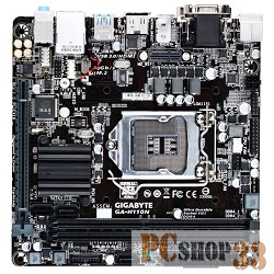 Материнская плата Gigabyte GA-H110N RTL {S1151, H110, DDR4, 8ch(7.1), GBL, VGA, DVI, HDMI, mini-ITX}
