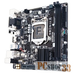 Материнская плата Gigabyte GA-H110N RTL {S1151, H110, DDR4, 8ch(7.1), GBL, VGA, DVI, HDMI, mini-ITX}