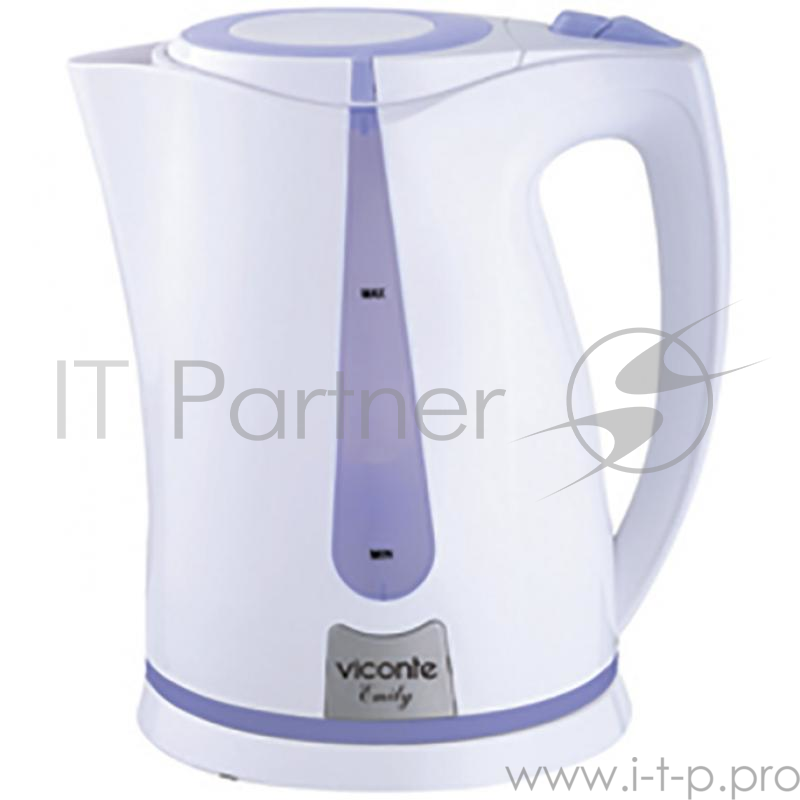 Чайник Viconte VC-3264 белый/фиолетовый