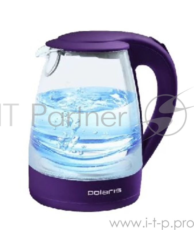 Чайник электрический Polaris PWK-1767-CGL (2200Вт,1,7л,стекло) фиолет