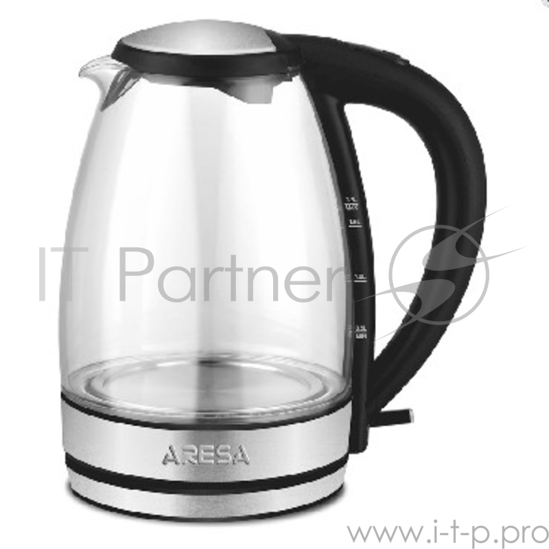 Чайник ARESA AR-3439 , 1,7 л, 2000 Вт, стекло, LED подсветка