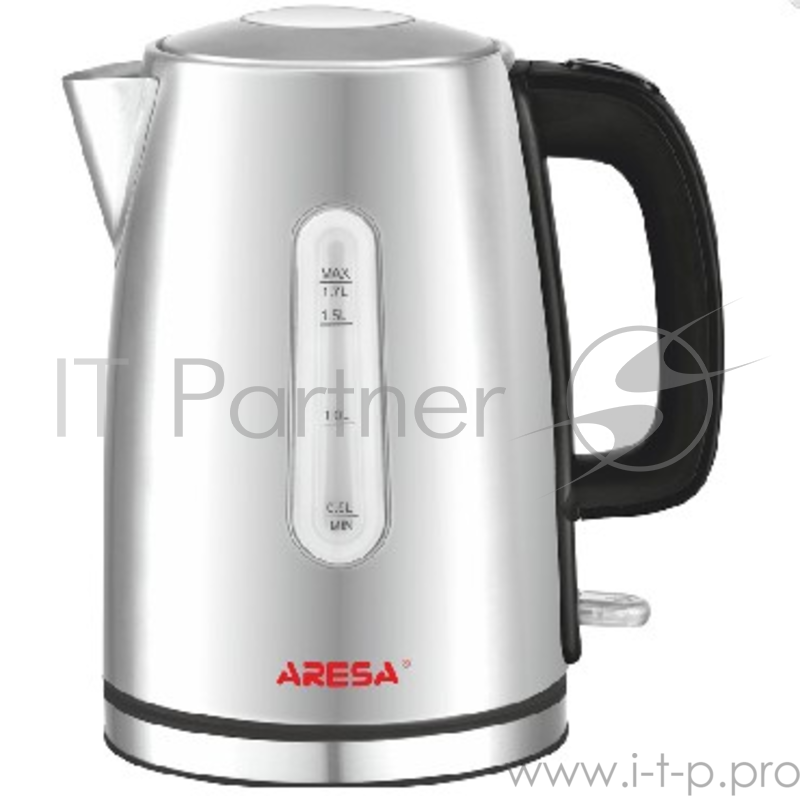 Чайник ARESA AR-3437 220-240В 50Гц 2000Вт Мощность: 2000 Вт Объём 1,7 литра Скрытый дисковый нагревательный элемент Вращение на 360° Mатериал корпуса: нержавеющая сталь Время закипания - 3-6 мин Защита от перегрева и включения без воды Автоотключение