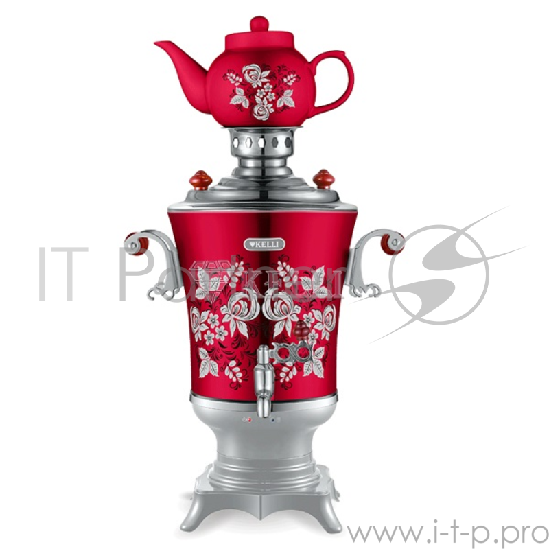 Электросамовар KELLI KL-1327 Электрический самовар с заварочным чайником,Обьем 4 л,Заварной чайник 0,9 л,Раздельная нагревательная система,Кнопки вкл./выкл. и поддержания температуры,Функция автоматического кипячения и поддержания температуры,Закрыты