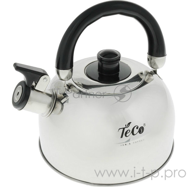 Чайник TECO 2,0 л. со свистком, TC-120 из нержавеющей стали, капсулированное дно