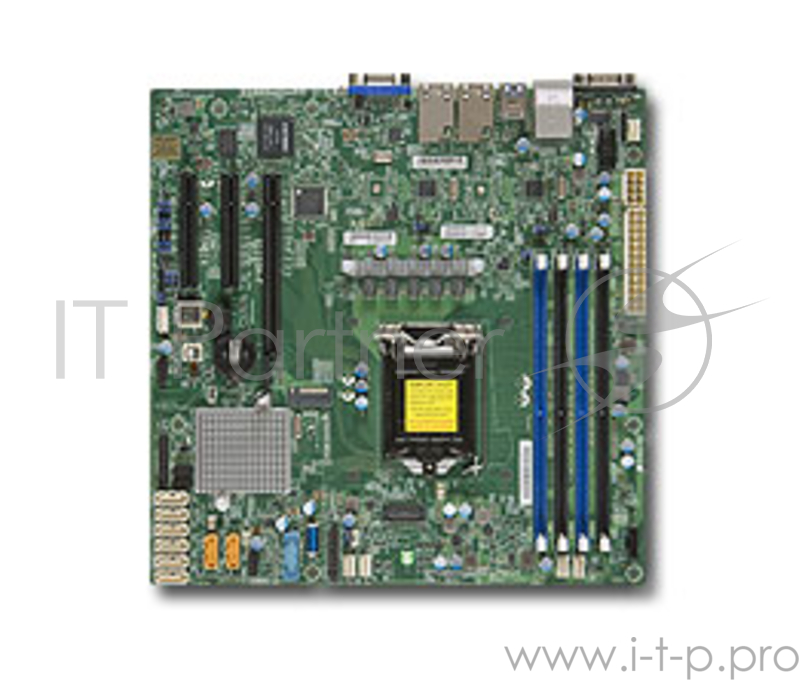 Материнская плата SuperMicro MBD-X11SSH-F-O (Soc-1151 iC236 mATX 4xDDR4 8xSATA3 SATA RAID i210AT 2хGgbEth) Ret