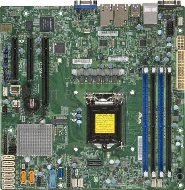 Материнская плата SuperMicro MBD-X11SSH-F-O (Soc-1151 iC236 mATX 4xDDR4 8xSATA3 SATA RAID i210AT 2хGgbEth) Ret
